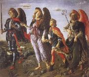 Francesco Botticini Tobias and the Three Archangels oil painting reproduction